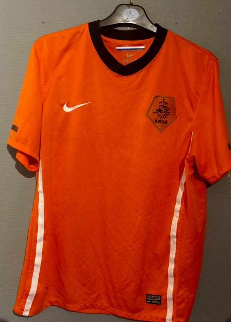 Nederlands elftal oranje wk 2010 shirt maat L, Ophalen of Verzenden, Gedragen, Oranje, Voetbal