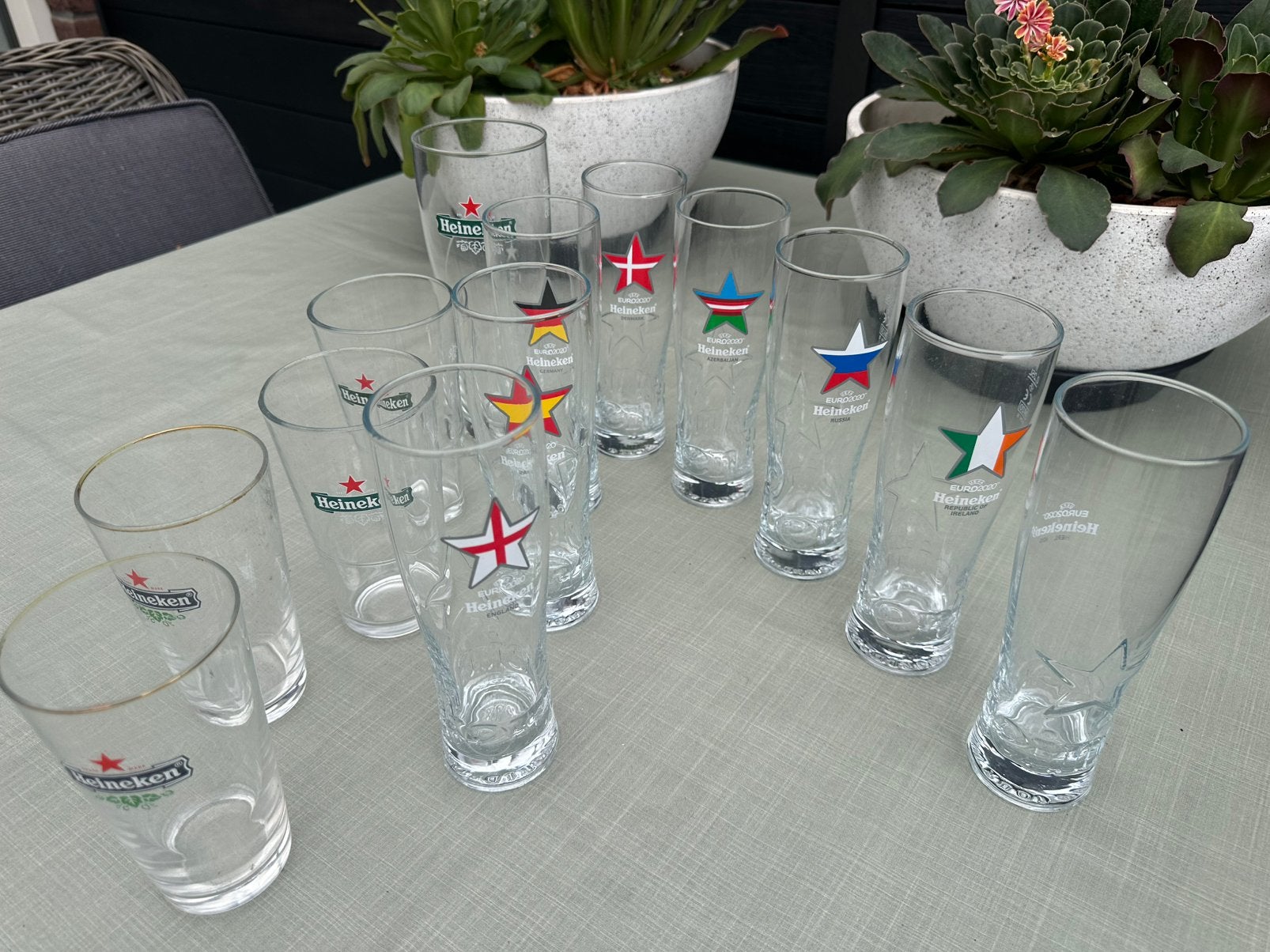 Heineken bierglazen, Ophalen, Zo goed als nieuw, Glas of Glazen, Heineken