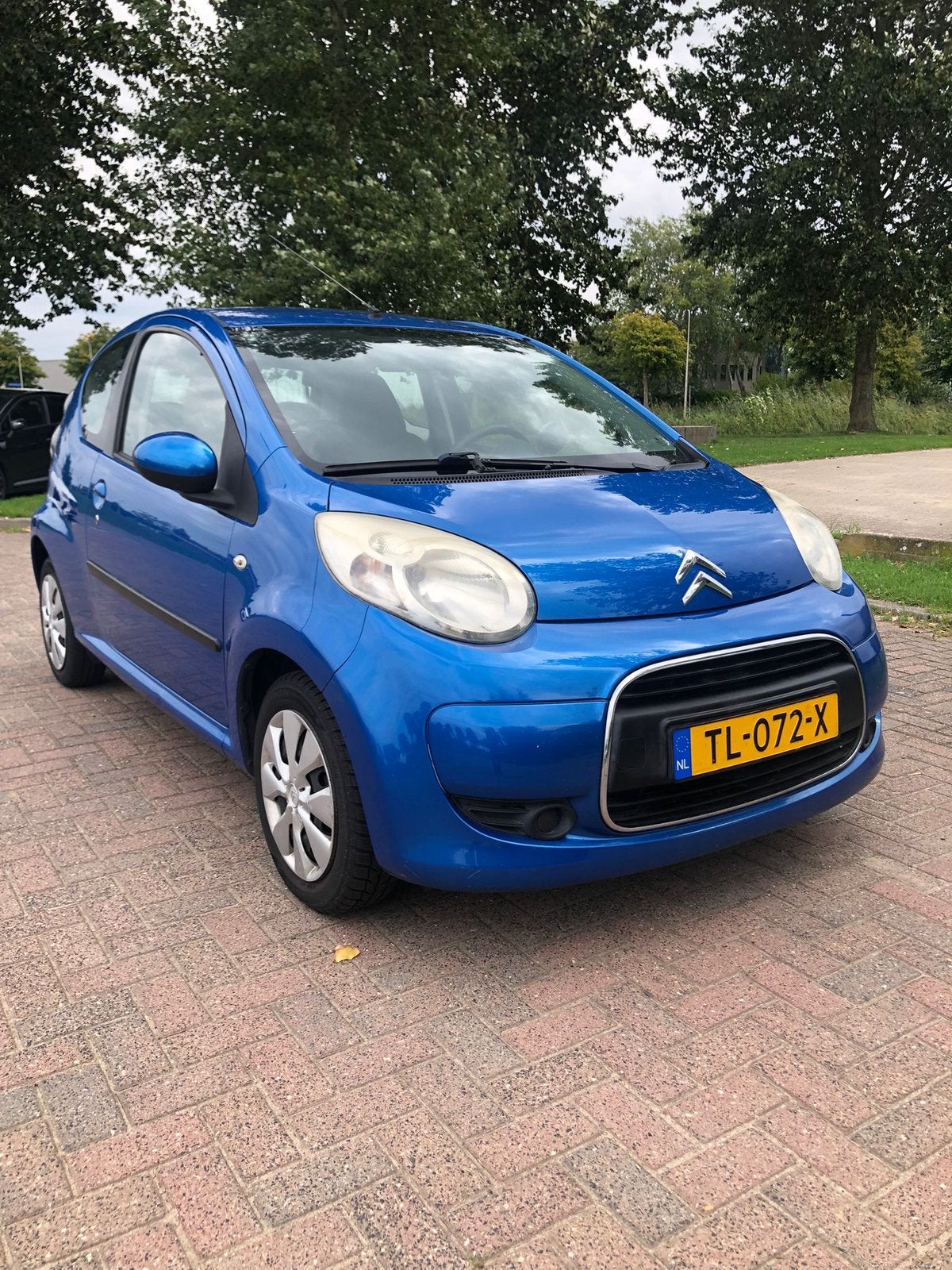 Citroën C1 1.0 3-DRS 2010 Blauw. Airco. N-APK -Inruil mog, Auto's, Citroën, Voorwielaandrijving, Stof, Zwart, C1