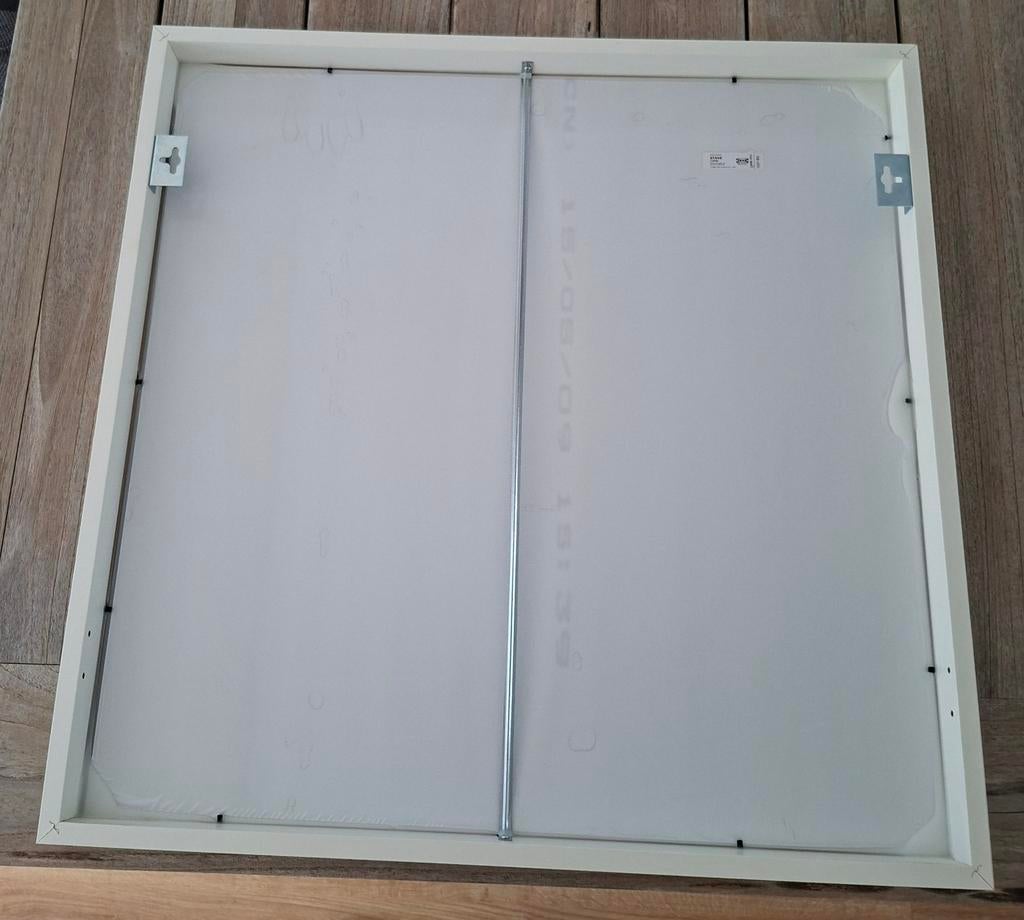 IKEA Staven spiegel wit vierkant 70x70 cm, Ophalen, Gebruikt, Vierkant, Minder dan 100 cm