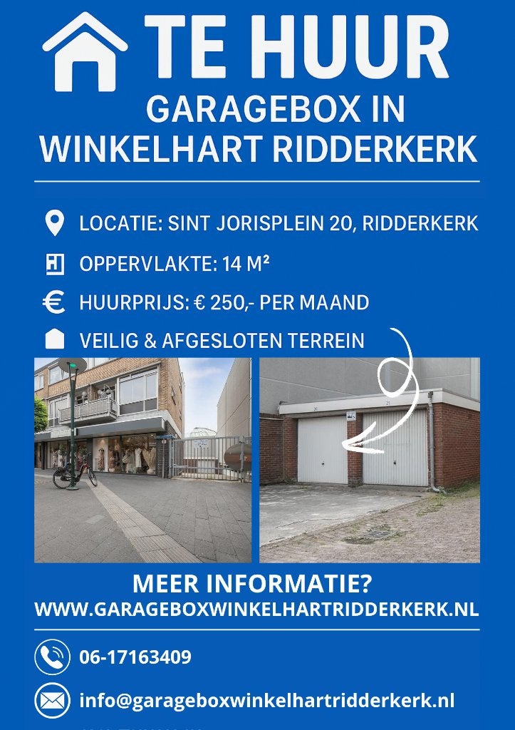 Garagebox Sint Jorisplein Ridderkerk Te Huur, Zuid-Holland
