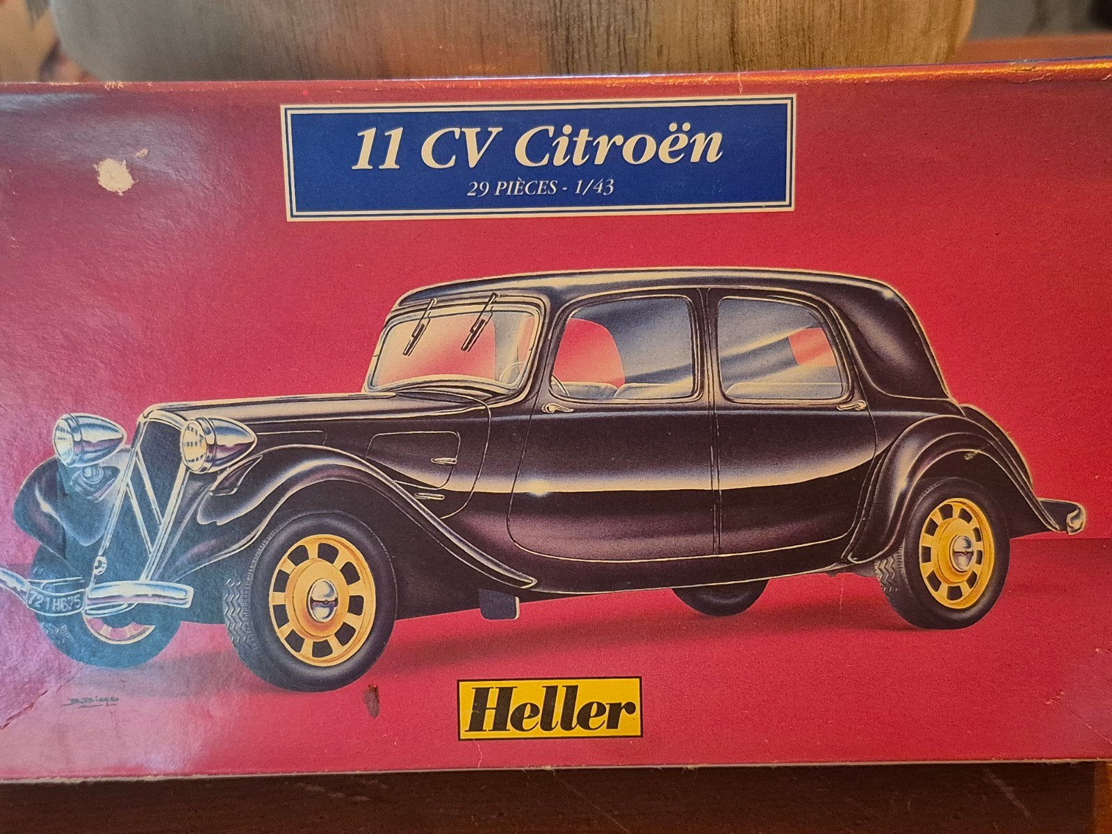 Heller 11 CV Citroën modelbouwkit 1:43, Ophalen of Verzenden, Groter dan 1:32, Auto, Overige merken