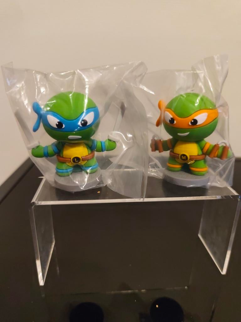 Teenage Mutant Ninja Turtles Figuren (Leo, Mike), Ophalen of Verzenden, Zo goed als nieuw