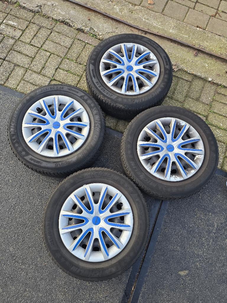 Winterbanden Michelin alpin 5 fiat 500 x, Ophalen, 16 inch, Banden en Velgen, Winterbanden