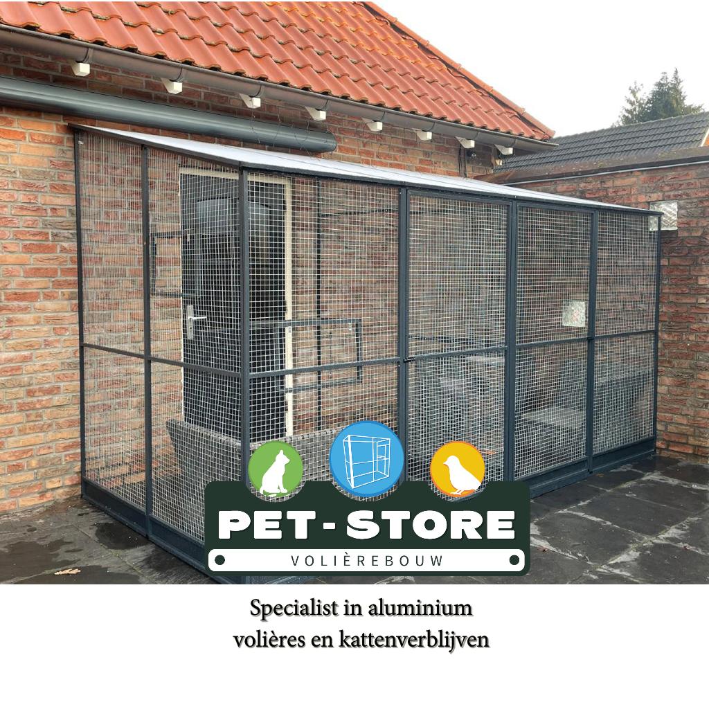 Maatwerk kattenren / kattenverblijf.  Montage mogelijk!, Ophalen of Verzenden, Nieuw