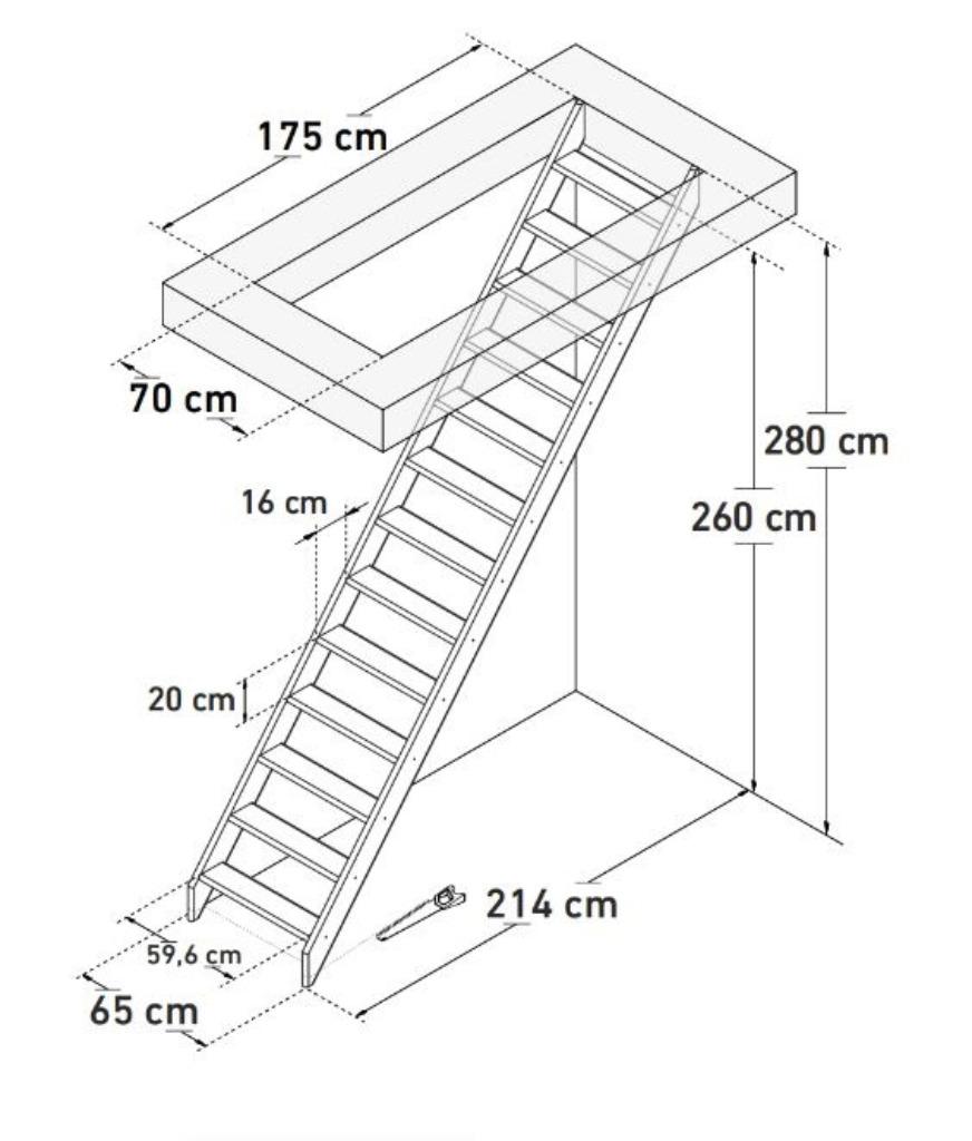 Molenaarstrap steektrap breed 65 cm voor 215,-, Ophalen of Verzenden, Nieuw, Trap, 2 tot 4 meter