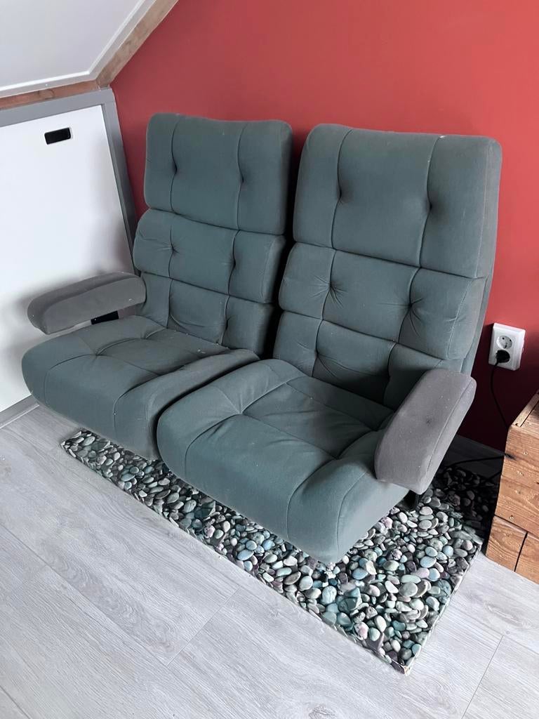 Bioscoop stoelen aanelkaar ( maar kunnen los voor vervoer), Ophalen, Gebruikt, Twee, Love seat , dubbele bioscoop stoel