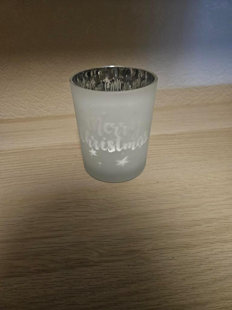 Riviera maison 'merry Christmas ' windlicht, Ophalen of Verzenden, Zo goed als nieuw, Overige materialen, Minder dan 25 cm