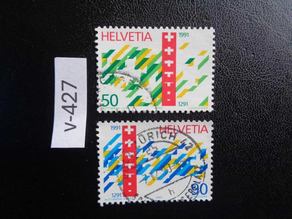 zwitserland - 700 jaar confederatie 1990 (v-427), Ophalen of Verzenden, Gestempeld