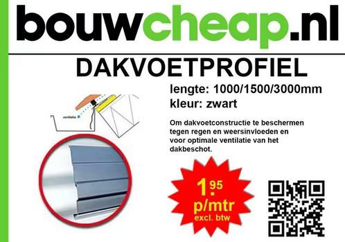 Dakvoetprofiel met vogelkam lengtes a 1.50 mtr., Doe-het-zelf en Verbouw, Ophalen of Verzenden, Nieuw