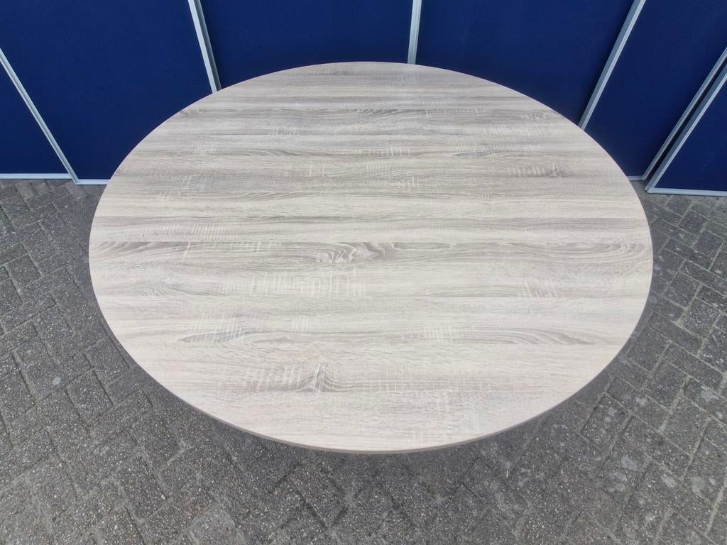 Eetkamertafel / vergadertafel nieuw rond 150cm, Huis en Inrichting, Tafels | Eettafels, Rond, Nieuw, Ophalen of Verzenden, Industriestraat 5