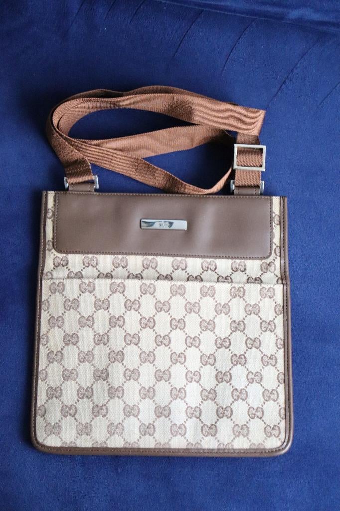 Gucci Tas crossbody Unisex, Ophalen of Verzenden, Gebruikt, Bruin, Schoudertasje