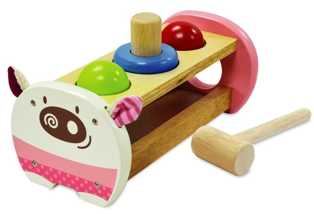 Houten hamerbank varken I'm Toy, Rheastraat 40, 5047 TL Tilburg, Nieuw, Ophalen of Verzenden, Engelhart