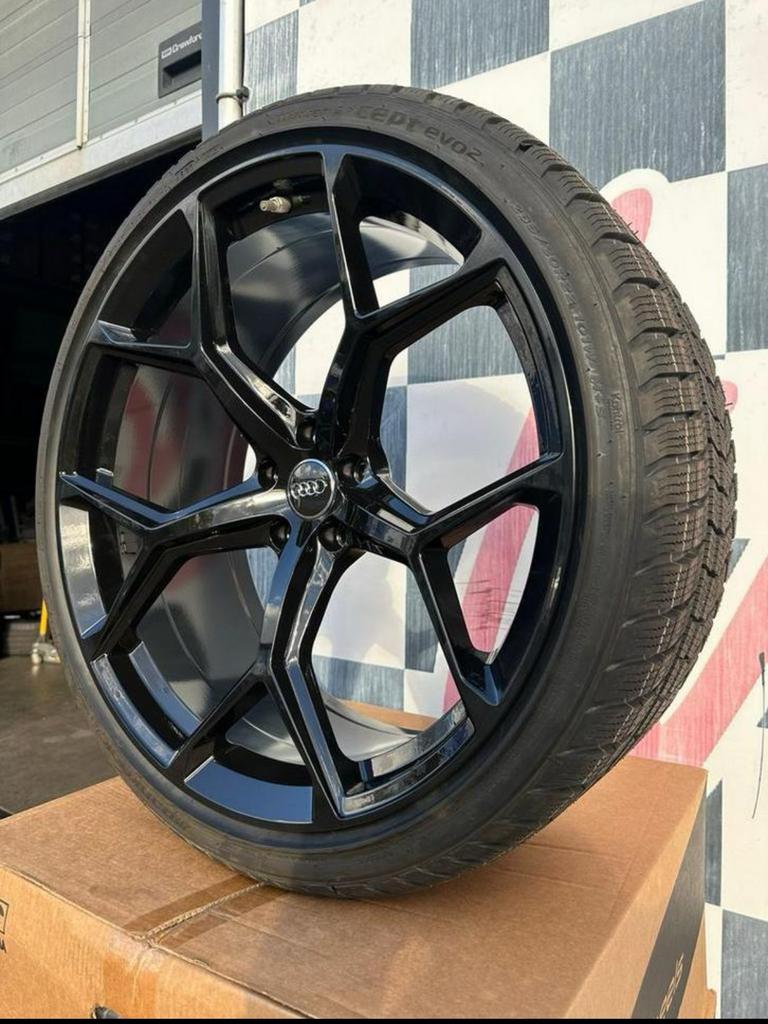 22 inch Audi RS6 C8 velgen 5x112 RS7 hankook winterbanden A8, 285 mm, Banden en Velgen, Nieuw, Overige maten