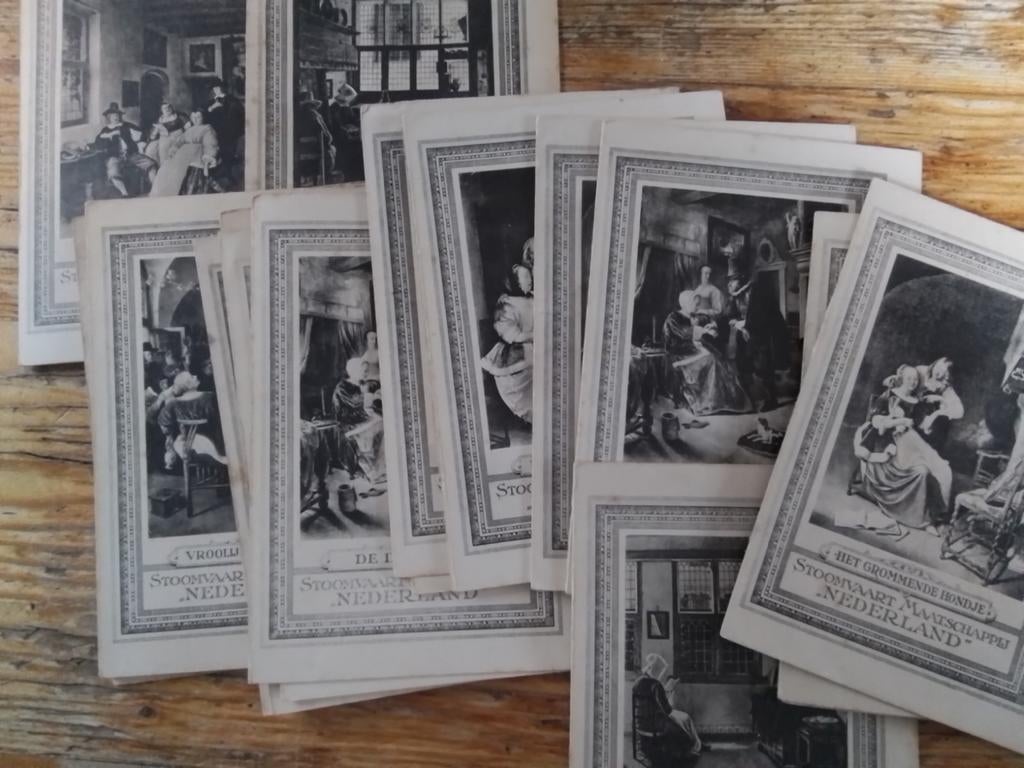 22 Menukaarten 1921 SS Johan de Witt, Ophalen of Verzenden, Voor 1940, Gebruikt