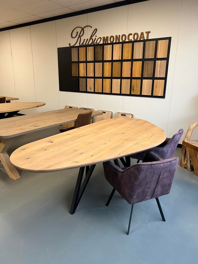 Organische eettafel 240x120, Huis en Inrichting, Tafels | Eettafels, Nieuw, 100 tot 150 cm, 200 cm of meer, Vijf personen of meer