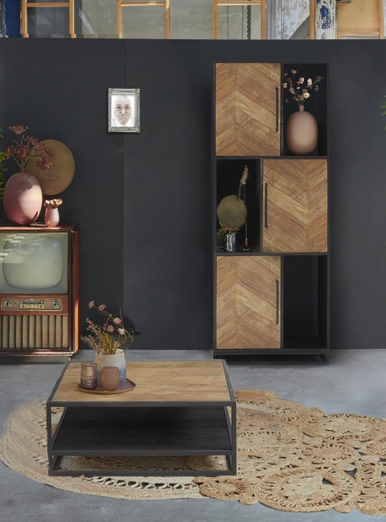 OMG salontafel ROS013 l Whoon l Room108 l van €499 voor €125, Ophalen, 50 tot 100 cm, Teakhout, Vierkant