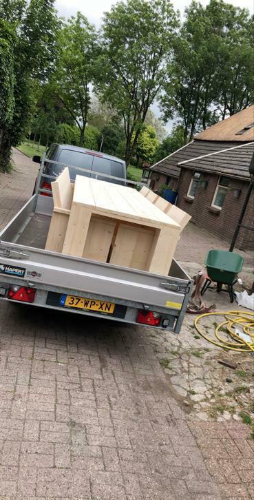 Steigerhouten tuinset, Ophalen, Nieuw