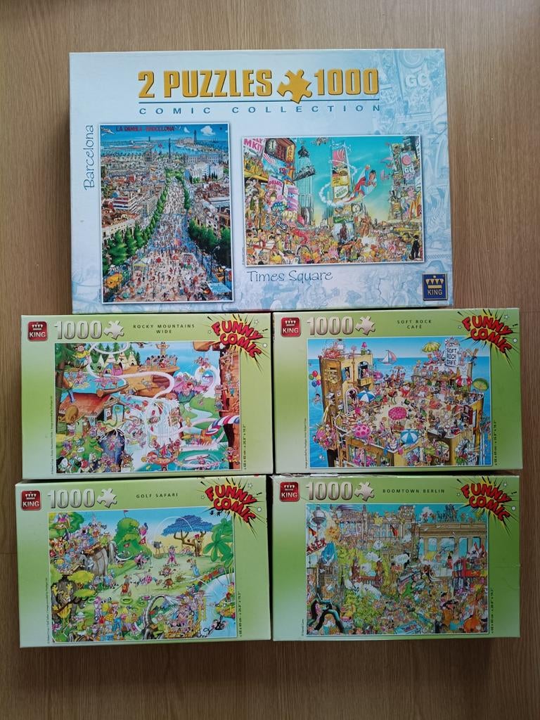 King soft comics en king funny comics te koop, Hobby en Vrije tijd, Denksport en Puzzels, Zo goed als nieuw, 500 t/m 1500 stukjes