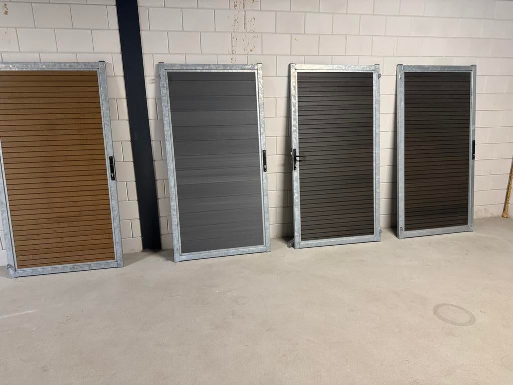 Poorten composiet met kozijn frame op kleur maatwerk, Ophalen, Stema poorten, Info@stemapoorten.nl, 150 tot 200 cm