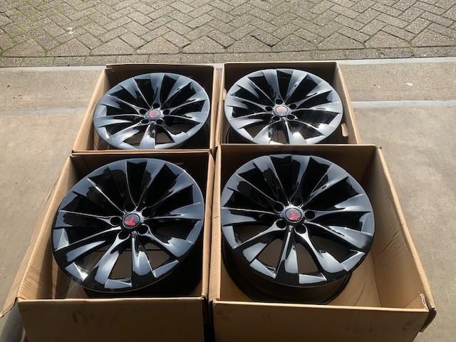 ZGAN TESLA MODEL X S 20 INCH SLIPSTREAM VELGEN BREEDSET TPMS, Auto-onderdelen, Banden en Velgen, .., 275 mm, Banden en Velgen