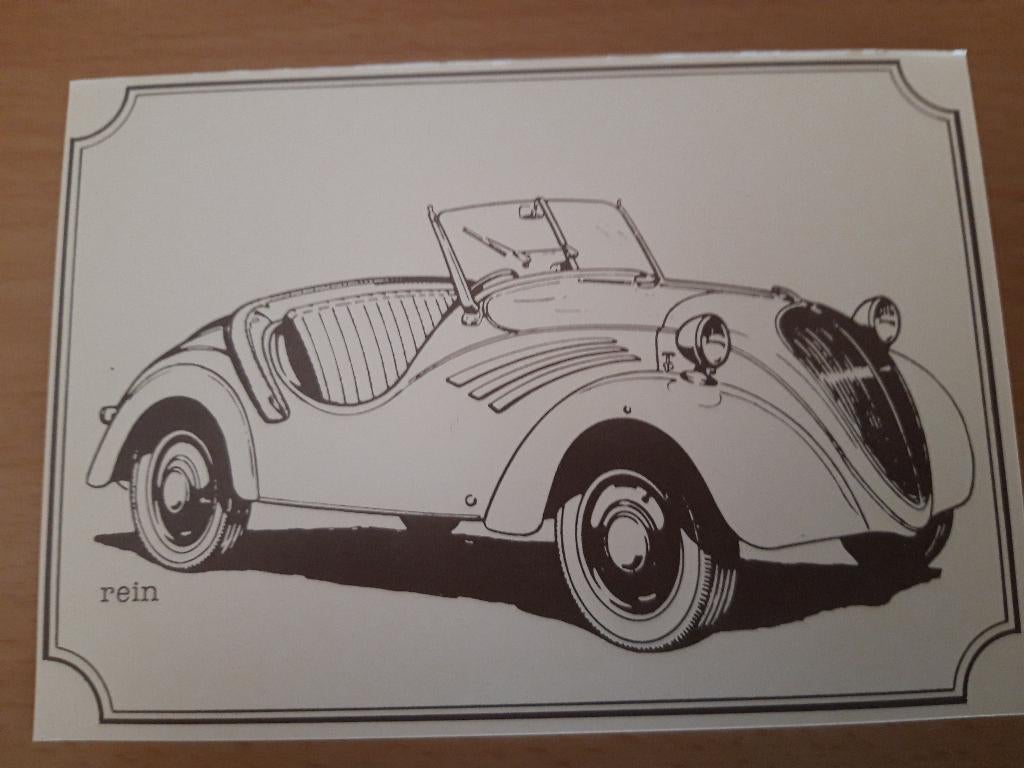 NSU Fiat A Weinsberg Spider 1938, Verzamelen, Ansichtkaarten | Themakaarten, Ongelopen, 1920 tot 1940, Voertuig, Ophalen of Verzenden