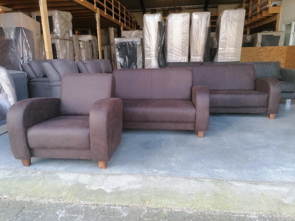 bankstel model Amber 3+2+1 laatste nu voor maar €1278,-, Ophalen, 150 tot 200 cm, Nieuw, 75 tot 100 cm