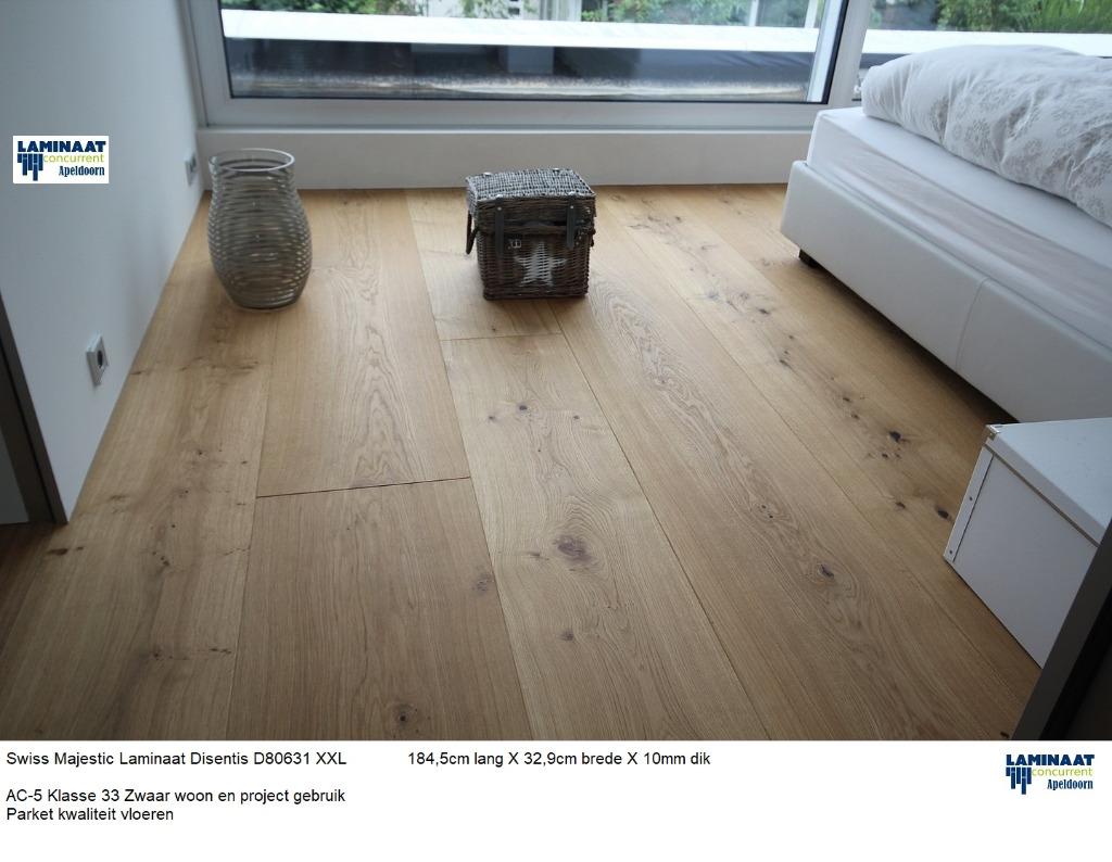 Majestic Laminaat Disentis Oak 184,5cm X 24,4cm brede X 10mm, Huis en Inrichting, Stoffering | Vloerbedekking, 75 m² of meer, XXL laminaat vloer