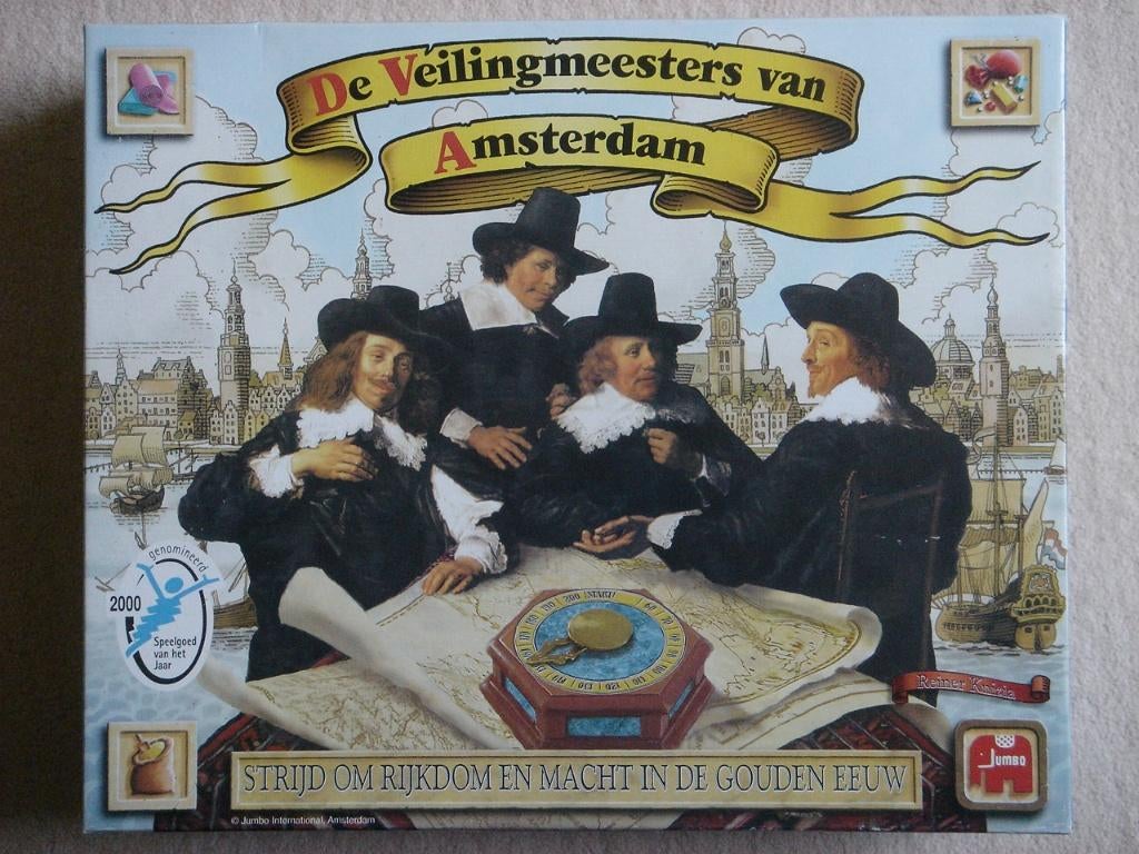 LEUK: De Veilingmeesters van Amsterdam (Reiner Knizia), Hobby en Vrije tijd, Gezelschapsspellen | Bordspellen, Vijf spelers of meer