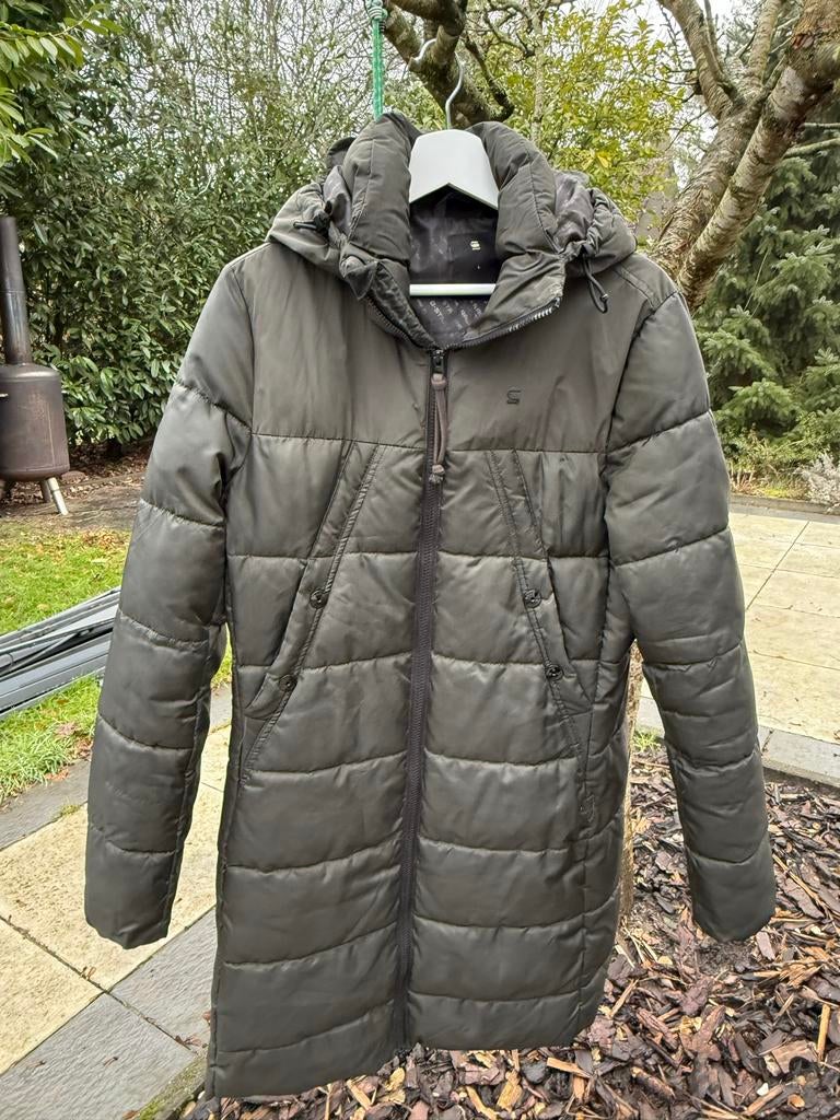 G-star Raw Donkergroene Jas met Capuchon - Maat L, Ophalen of Verzenden, Gedragen, Groen