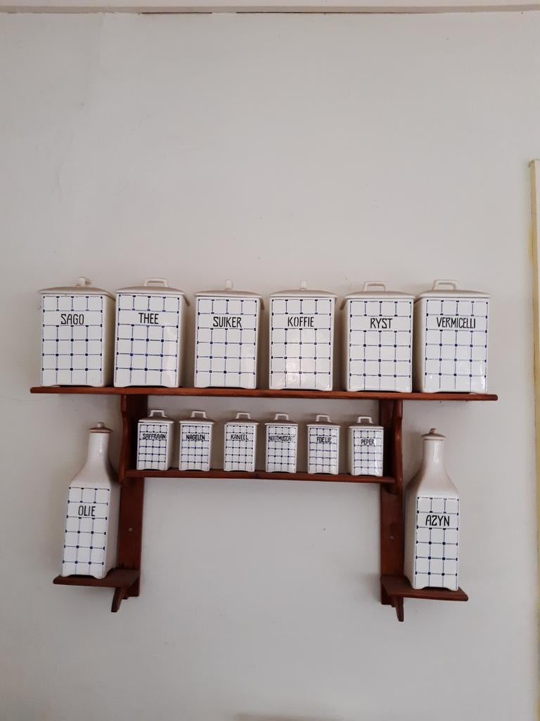 Oud oma's kruidenpotten, Antiek en Kunst, Ophalen