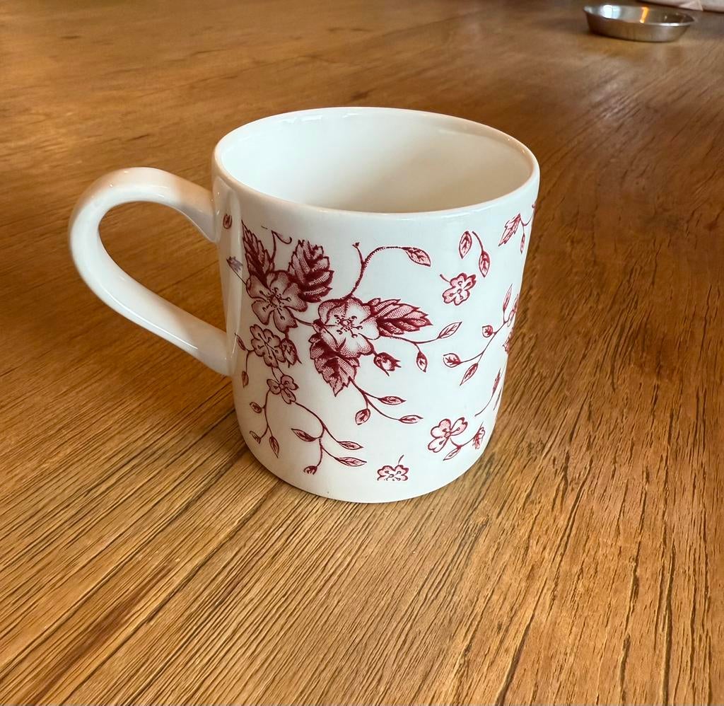 Grindley Royal Tudor Bouquet roze - rood GEZOCHT, Ophalen of Verzenden, Zo goed als nieuw, Overige stijlen, Kop(pen) en/of Schotel(s)