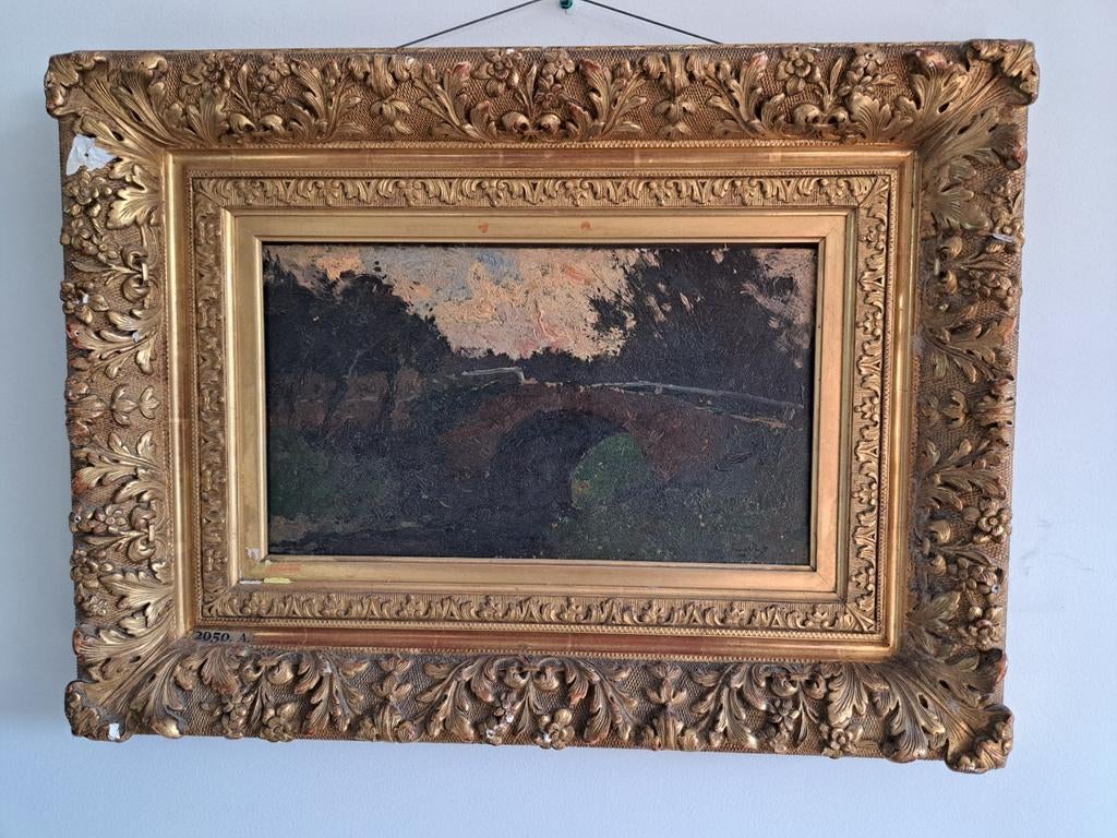 Leendert van der Vlist, schilderij, paneel in lijst, Antiek en Kunst, Ophalen