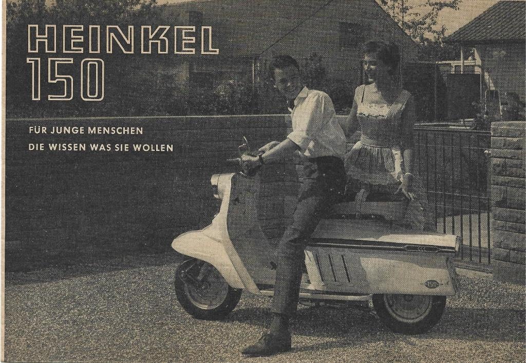 Heinkel 150 scooter folder (H15) motorscooter, Motoren, Ophalen of Verzenden, Overige merken
