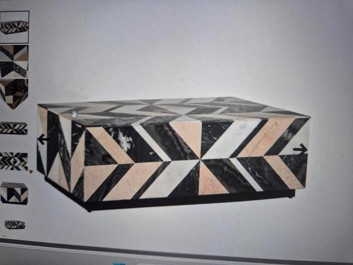 RICHMON  LUX Showmodellen salontafel Rostelli, Ophalen, 100 tot 150 cm, Nieuw, 50 tot 100 cm