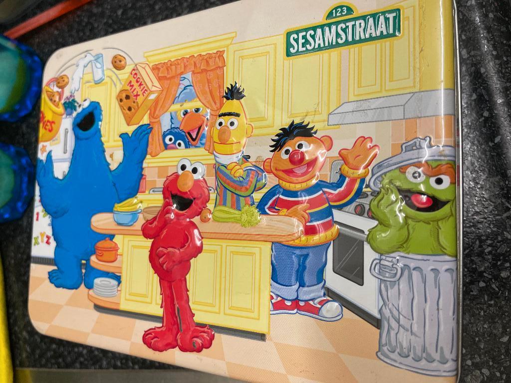 sesamstraat trommel, Ophalen of Verzenden, Zo goed als nieuw, Overige, Douwe Egberts