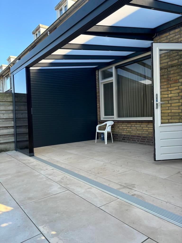 Veranda overkapping schuifwanden schuifpui serre, Tuin en Terras, Overkappingen, Nieuw, Ophalen of Verzenden