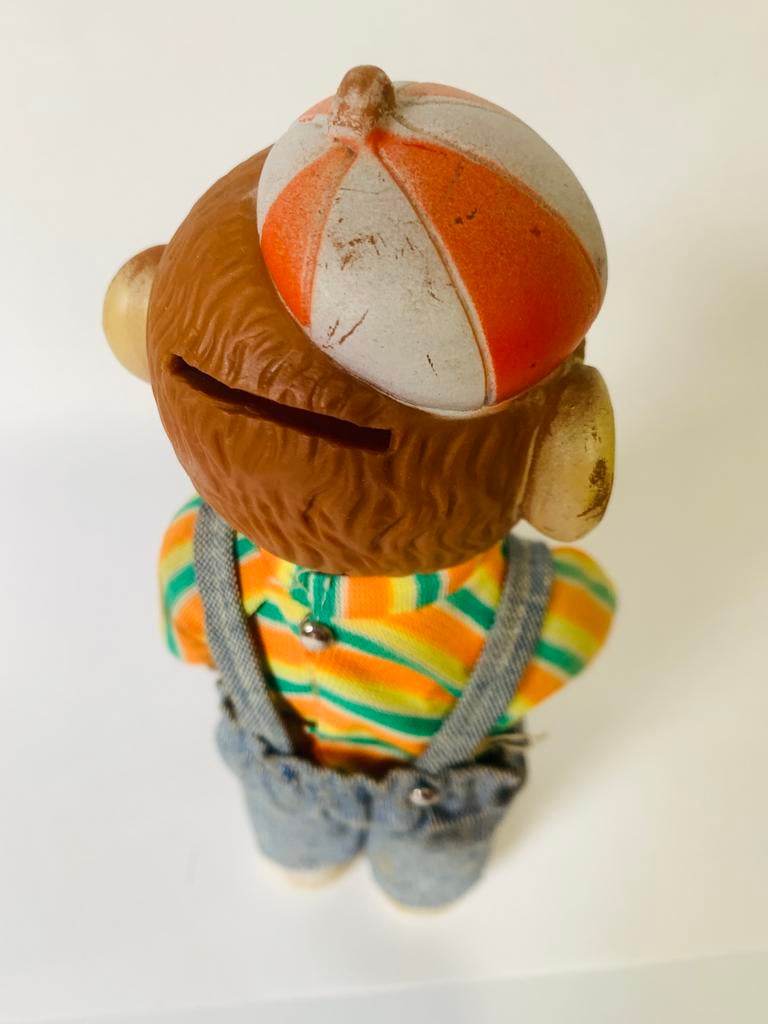 Vintage Aap Pop met Kleding spaarpot, Ophalen of Verzenden, Gebruikt