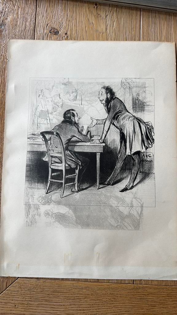 Honore Daumier tekeningen, Ophalen of Verzenden