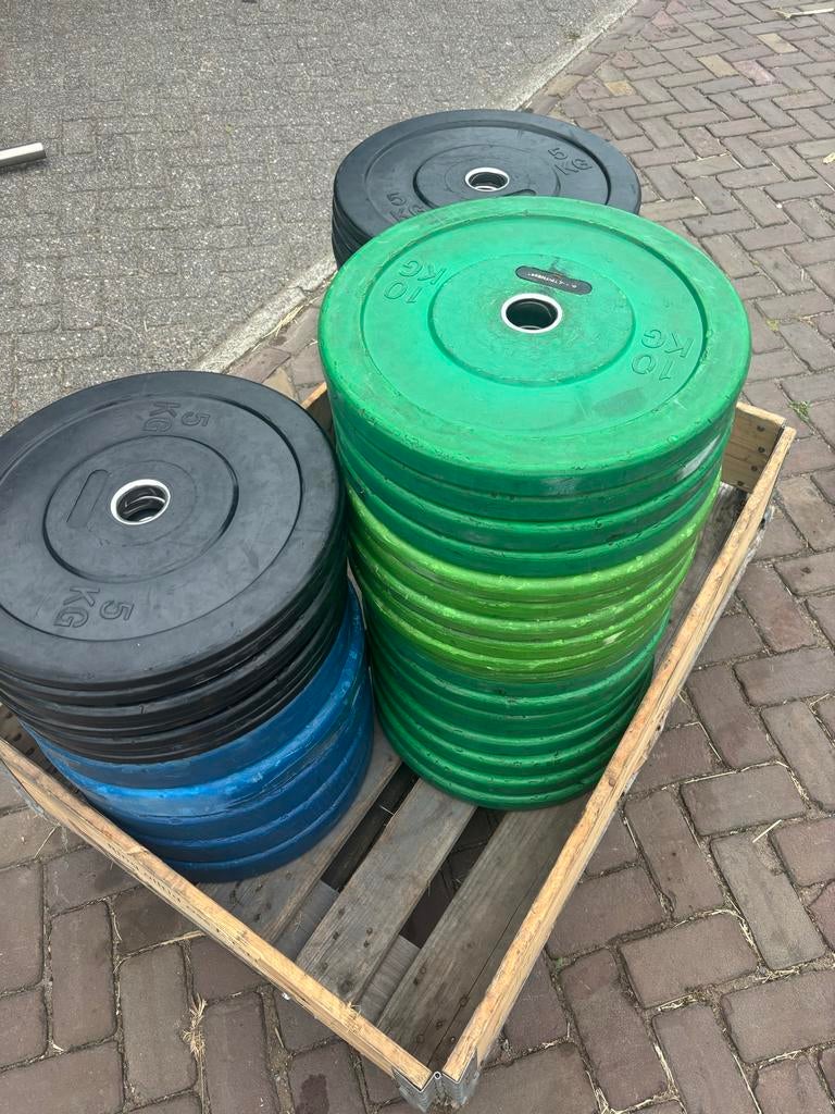 Bumperplates - Gekleurd per gewicht - €2/kg