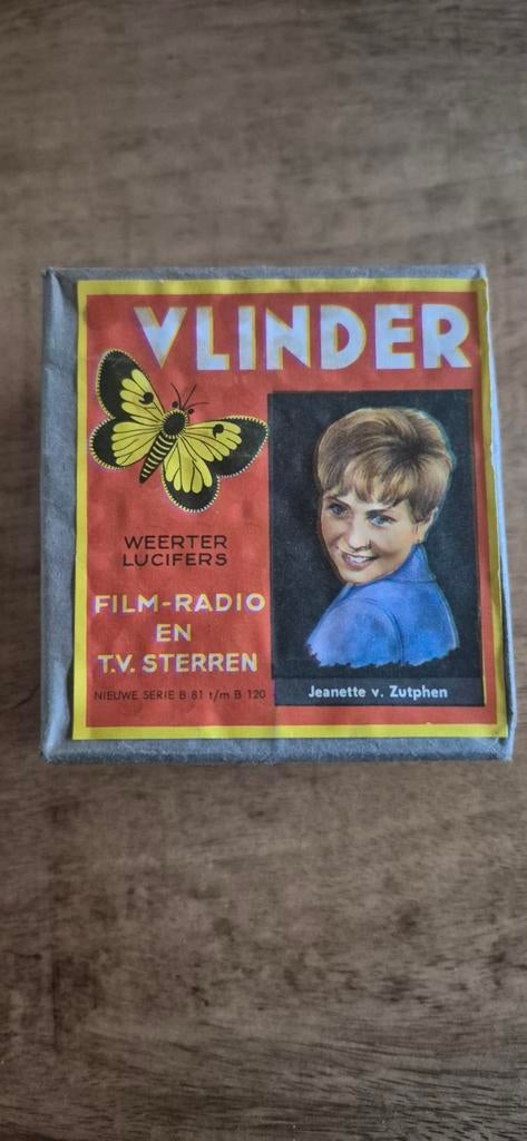 Luciferdoosje Vlinder Weerter Lucifers 1955-1959, Ophalen of Verzenden, Nieuw, Luciferdoosjes of -merken