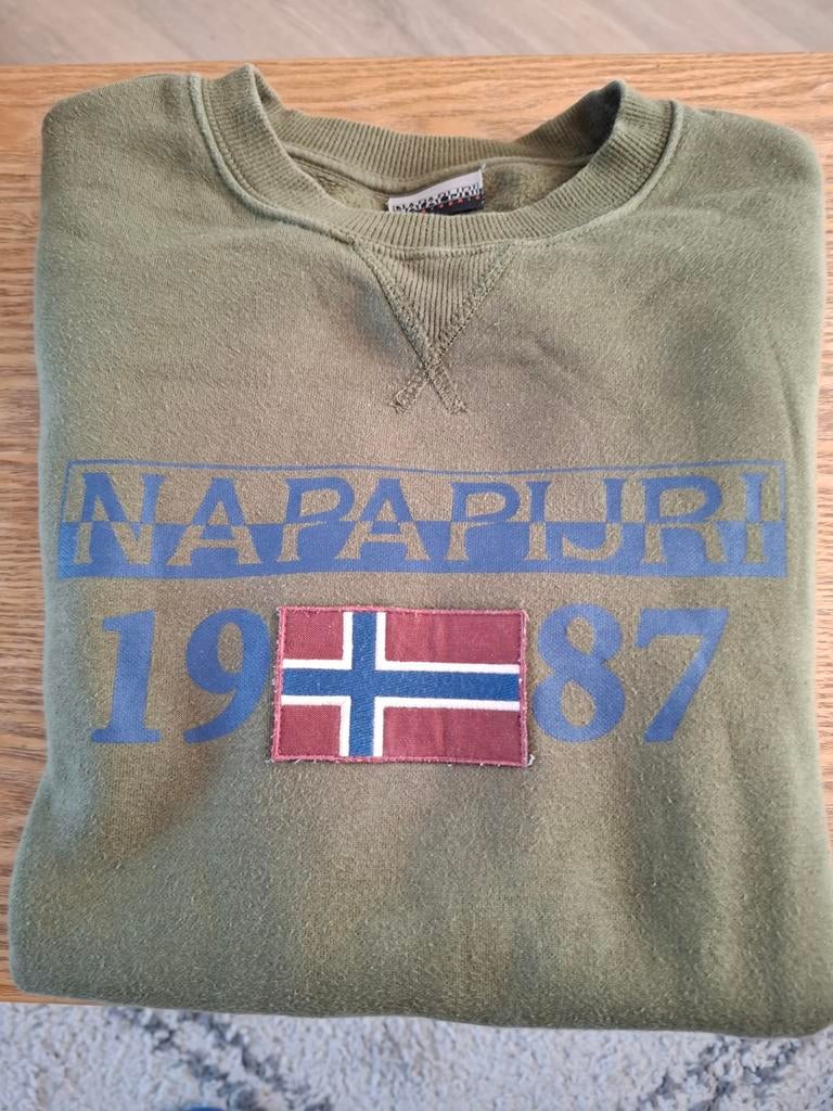 Napapijri sweater maat S, Kleding | Heren, Truien en Vesten, Ophalen of Verzenden, Napapijri, Gedragen, Groen