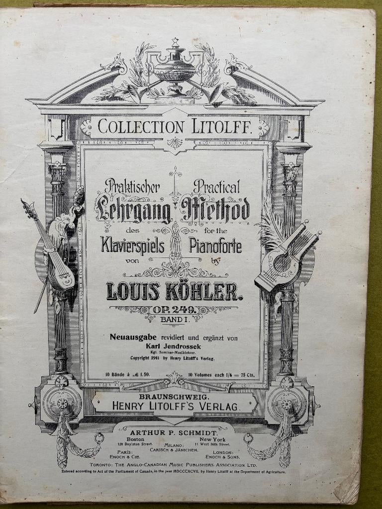 Köhler - Praktischer Lehrgang des Klavierspiels, Muziek en Instrumenten, Gebruikt, Orgel, Klassiek, Les of Cursus