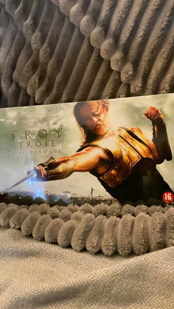 Troy director’s cut fotoboek/dvd niew in folie, Vanaf 16 jaar, Ophalen of Verzenden, Nieuw in verpakking, Boxset