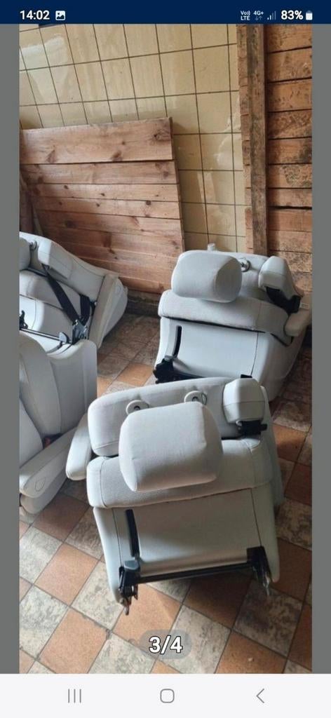Stoelen stoff beige krem mercedes class v 250 300 447 nieuws, Ophalen of Verzenden