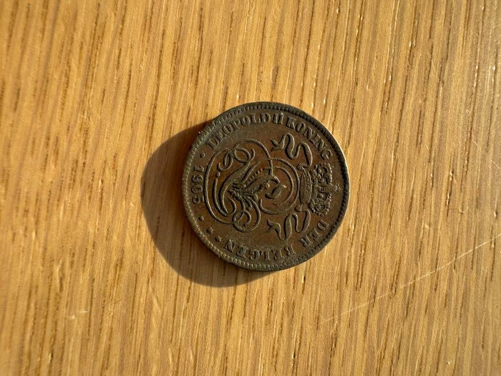 België - 2 Cents - 1905 - Leopold II, Postzegels en Munten, Munten | België, Ophalen of Verzenden, Brons, Losse munt