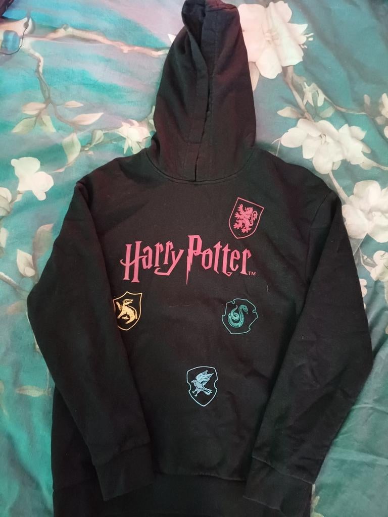 Harry Potter Hoodie - Zwart - Maat 168/164, Ophalen of Verzenden, Zo goed als nieuw