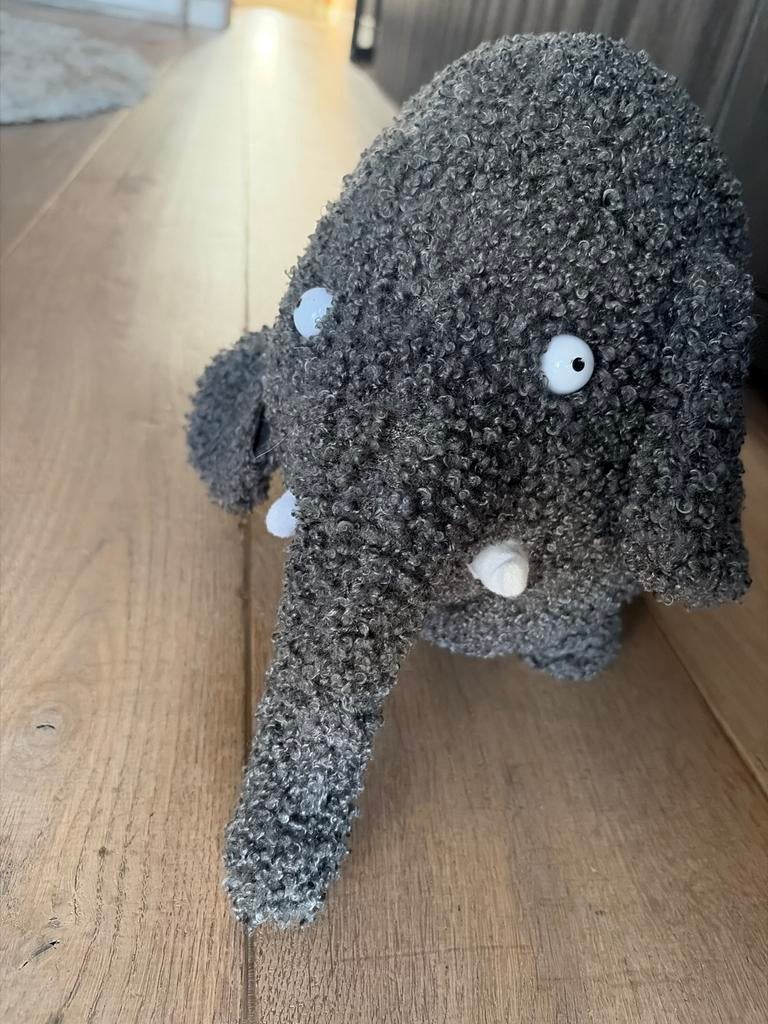 Grijze Knuffel Olifant Ollie! (Feyenoord)  - Zacht en Leuk!, Kinderen en Baby's, Speelgoed | Knuffels en Pluche, Ophalen of Verzenden