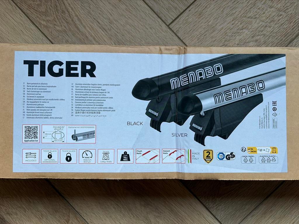 Menabo Tiger Dakdragers - Zo goed als nieuw, Ophalen of Verzenden, Zo goed als nieuw