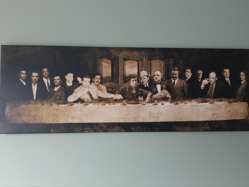 Maffia Laatste Avondmaal Schilderij 150x50, Ophalen, 50 tot 75 cm, 125 cm of meer, Zo goed als nieuw